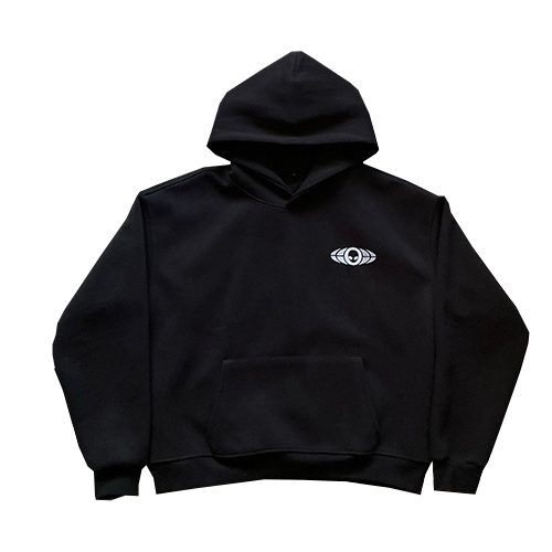 UFO GROUP BLACK HOODIE